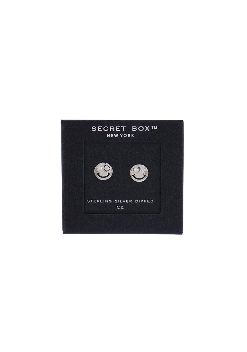 HAPPY FACE 14 KARAT GOLD DIPPED EARRING