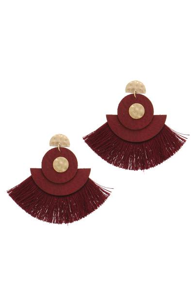 TASSEL POST DROP EARRING