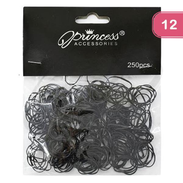 250 PC MINI HAIR BAND SET (12 UNITS)