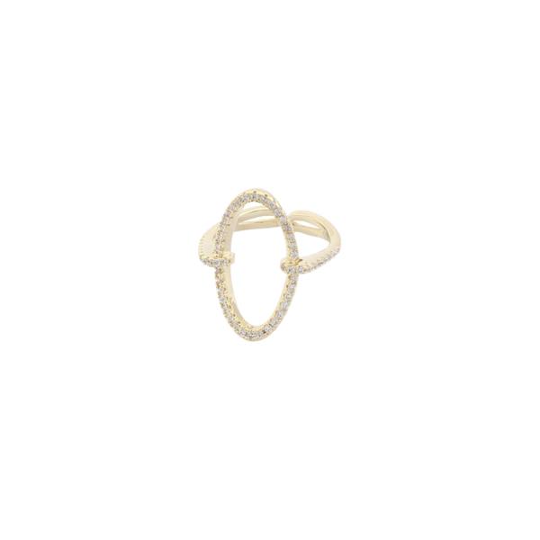 SODAJO OVAL CRYSTAL RING