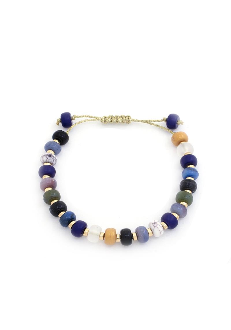 BEADED PULL THROUGH BRACELET