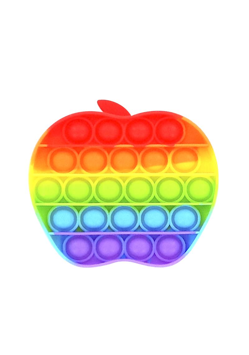 BUBBLE COLOR APPLE STRESS RELIEVER TOY