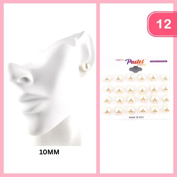 PEARL PAIR EARRING SET (12 UNITS)