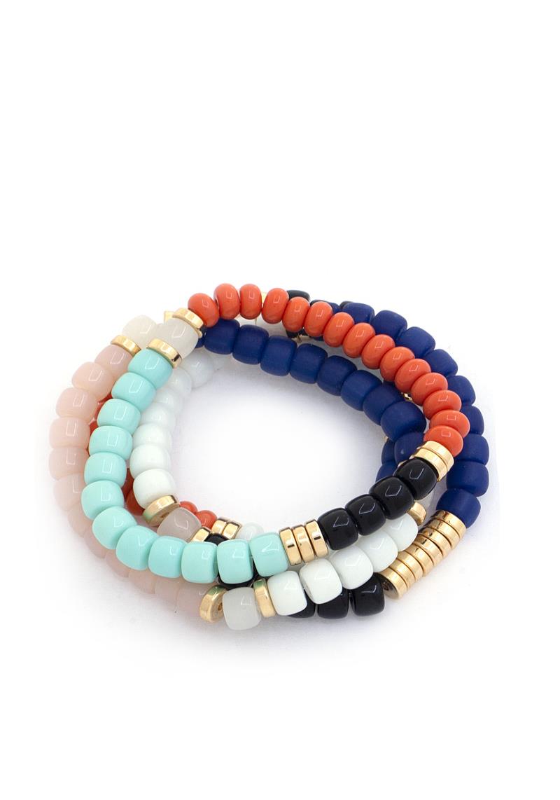 GLASS BEAD BRACELET SET