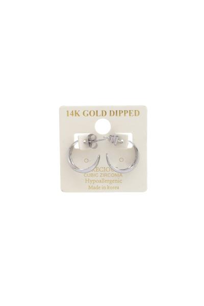 14K GOLD DIPPED OPEN CIRCLE EARRING