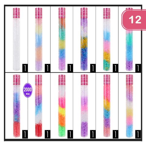 FASHION HAIR MINI TIE 2000PCS SET (12 UNITS)