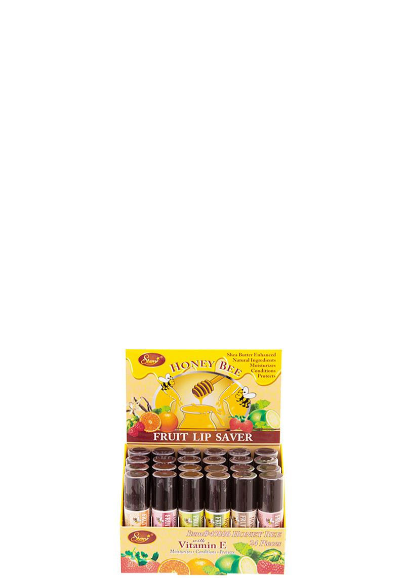 HONEY BEE FRUIT LIP SAVER 24 PCS
