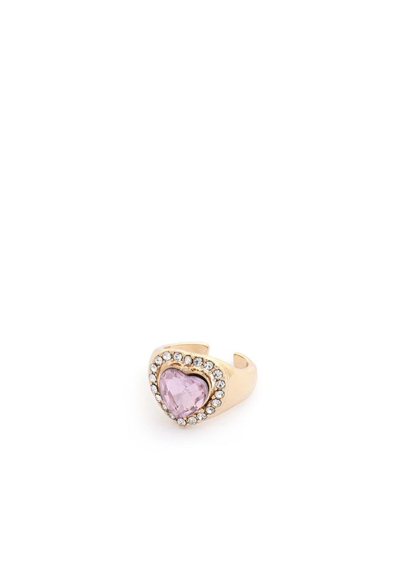 SODAJO HEART RHINESTONE RING