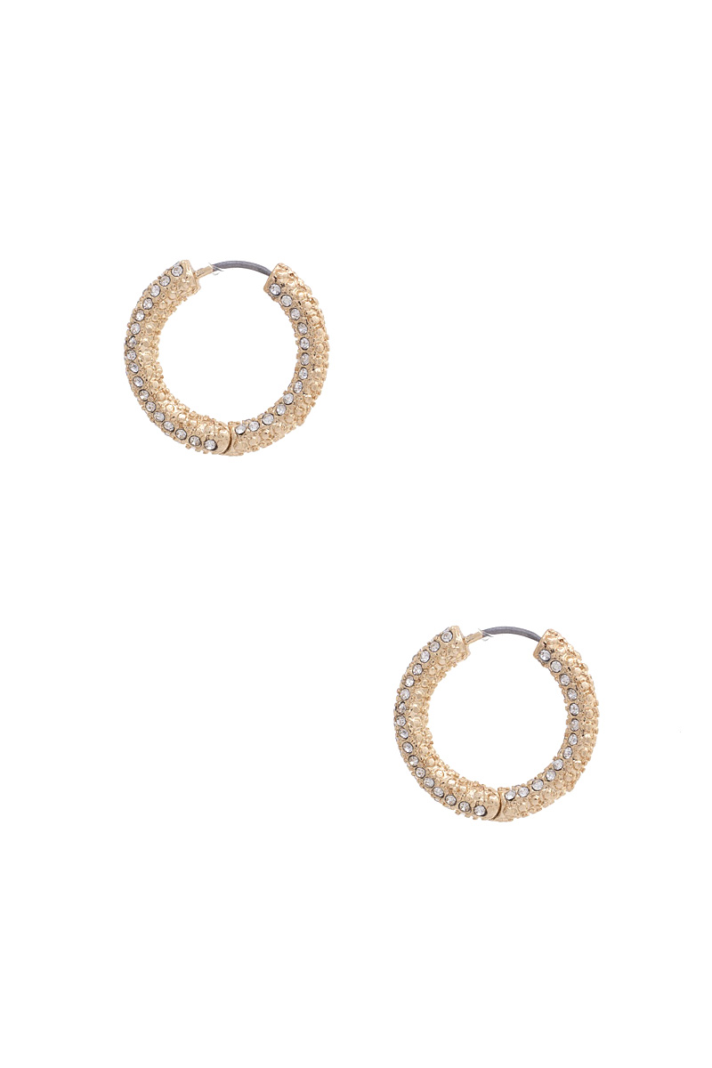RHINESTONE CIRCLE EARRING