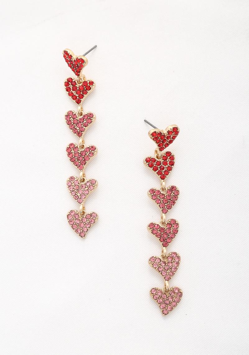 HEART DANGLE EARRING