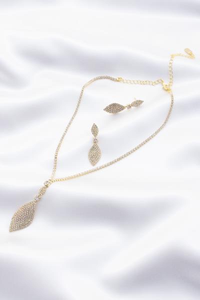 BRIDAL MARQUISE RHINESTONE NECKLACE