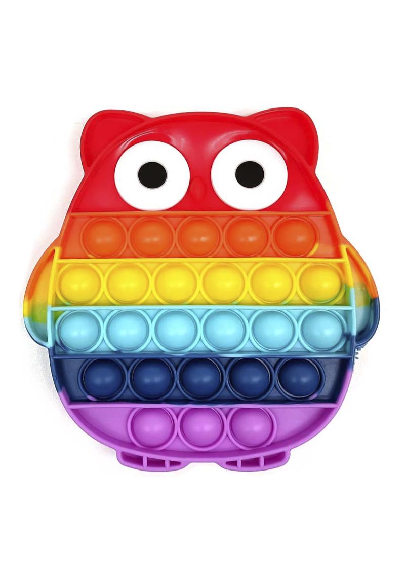 BUBBLE COLOR OWL STRESS RELIEVER TOY