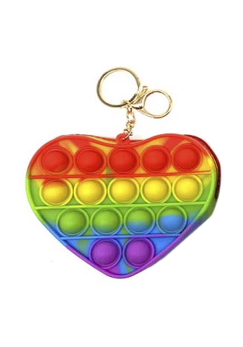 BUBBLE COLOR HEART STRESS RELIEVER TOY