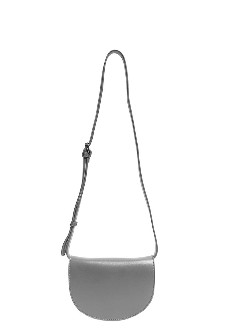 OVAL SMOOTH PLAIN CROSSBODY BAG