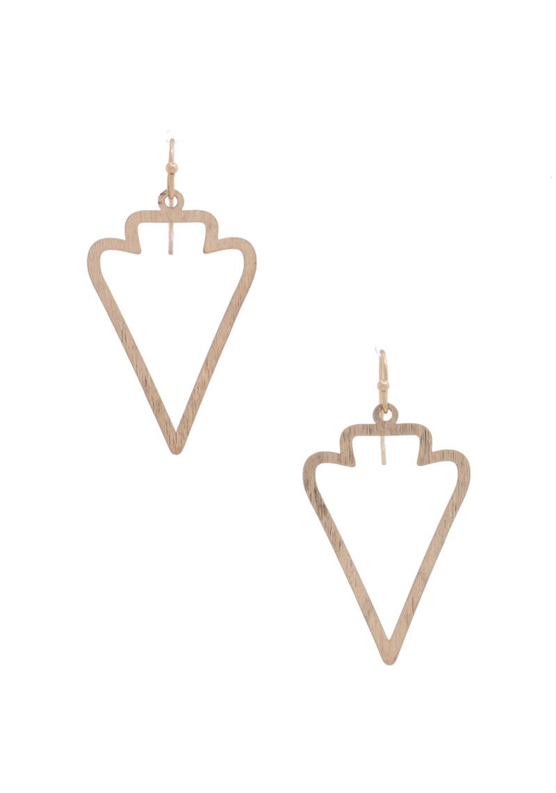 ARROW SHAPE METAL EARRING