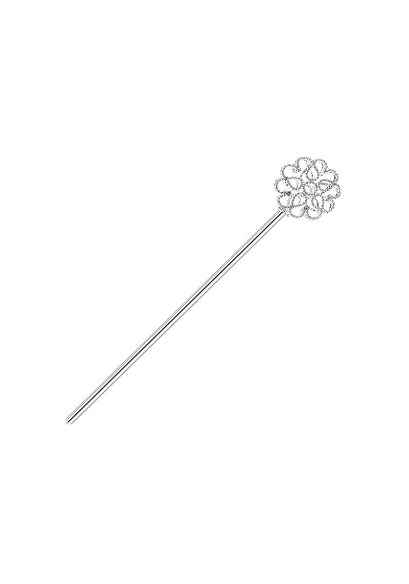 RHINESTONE FLOWER STICK SCEPTER