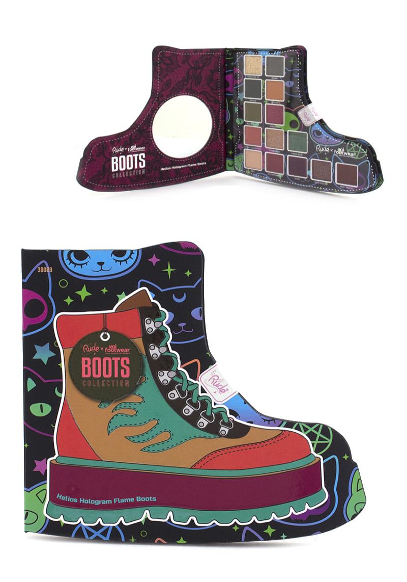 RUDE HELIOS HOLOGRAM FLAME BOOT PALETTE