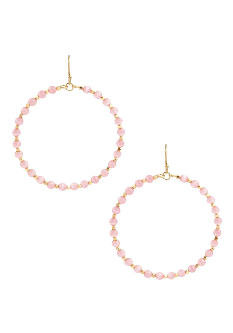 COLOR BALL ROUND DANGLE EARRING