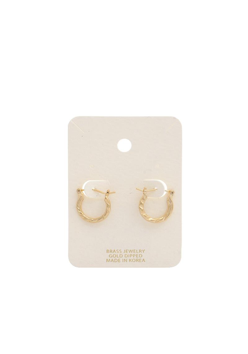 METAL MINI HUGGIE EARRING