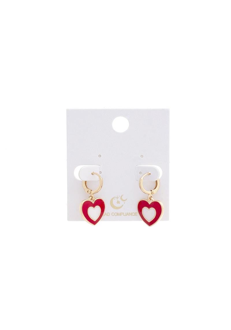 HEART HUGGIE EARRING