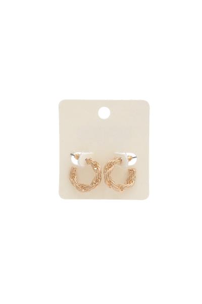 MINI OPEN HOOP EARRING