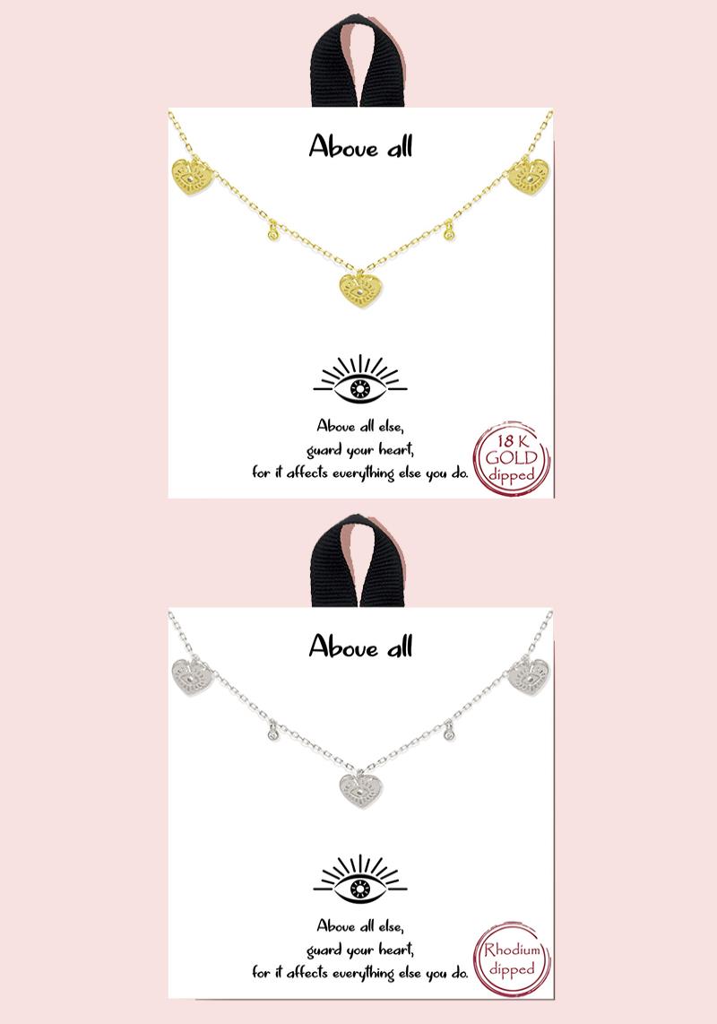 18K GOLD RHODIUM DIPPED ABOVE ALL NECKLACE