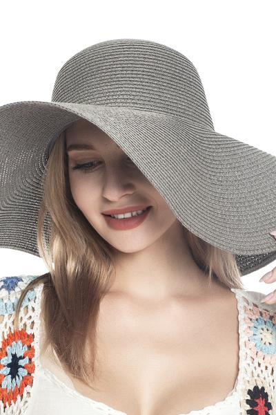 STRAW FLOPPY SUN HAT