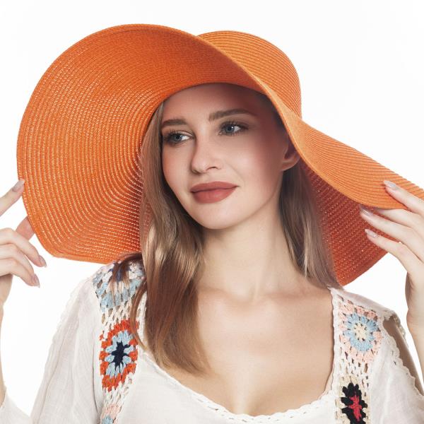 STRAW FLOPPY SUN HAT