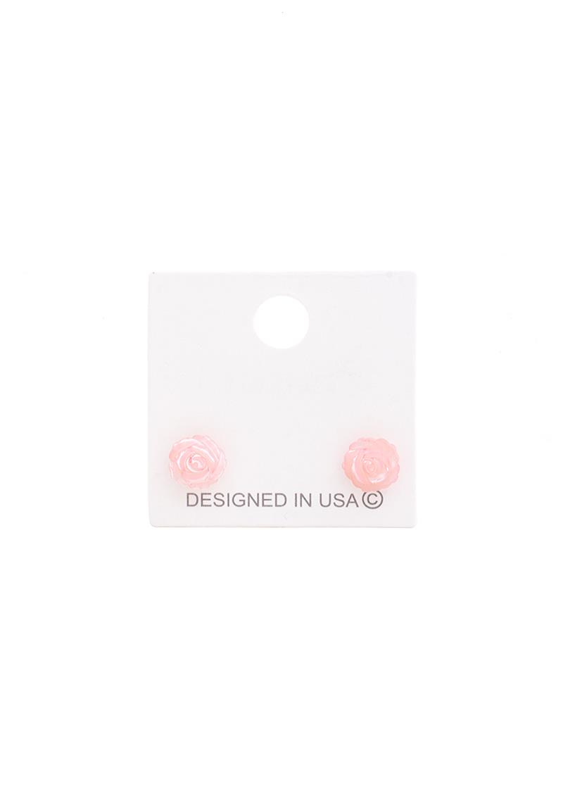 MINI ROSE POST EARRING