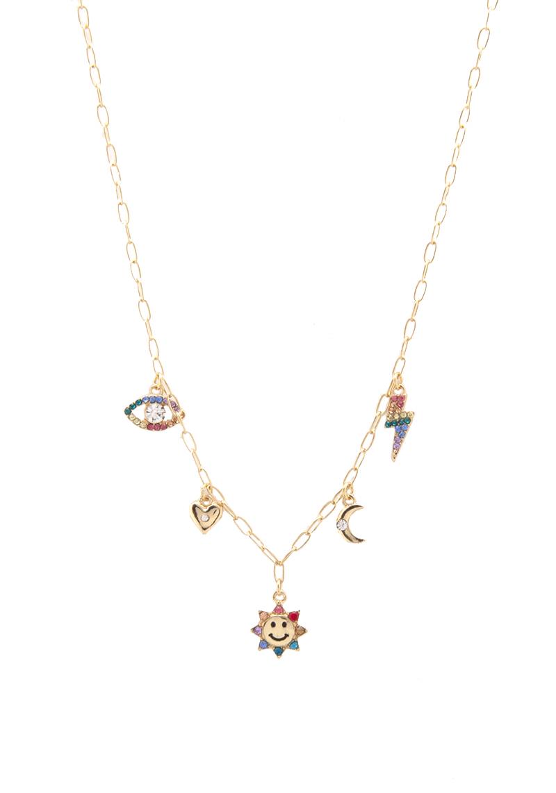 MULTI CHARM CHAIN NECKLACE