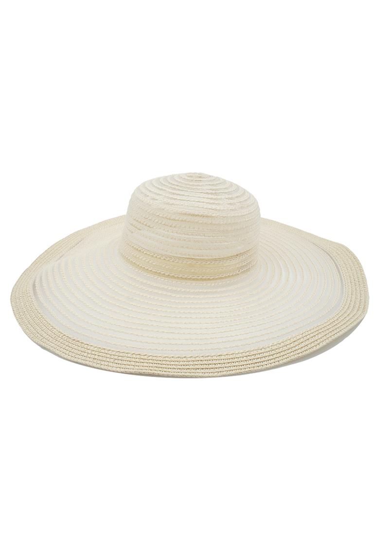 SHADOW STRIPE WIDE BRIM FLOPPY HAT