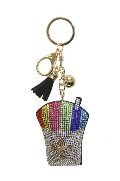 RHINESTONE KEY CHAIN