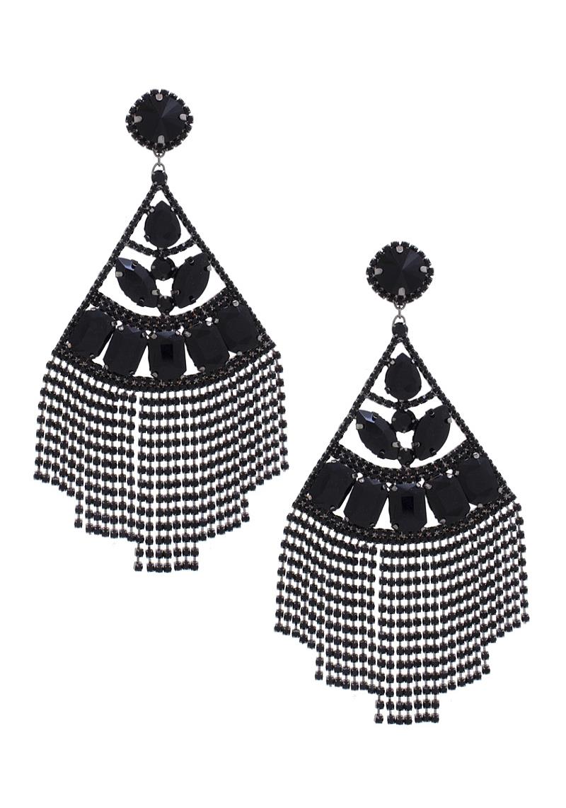 RHINESTONE DANGLE EARRING