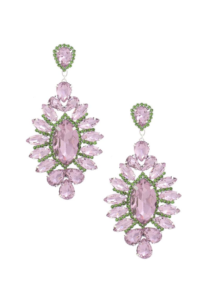 MARQUISE RHINESTONE DANGLE EARRING