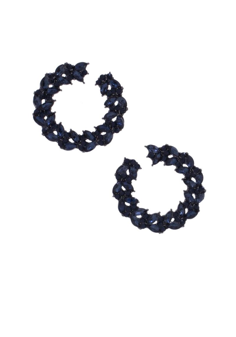 MARQUISE ROUND RHINESTONE EARRING