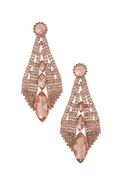 MARQUISE RHINESTONE DANGLE EARRING