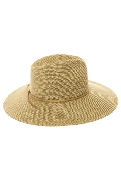 METALLIC SHIMMER STRAW PANAMA