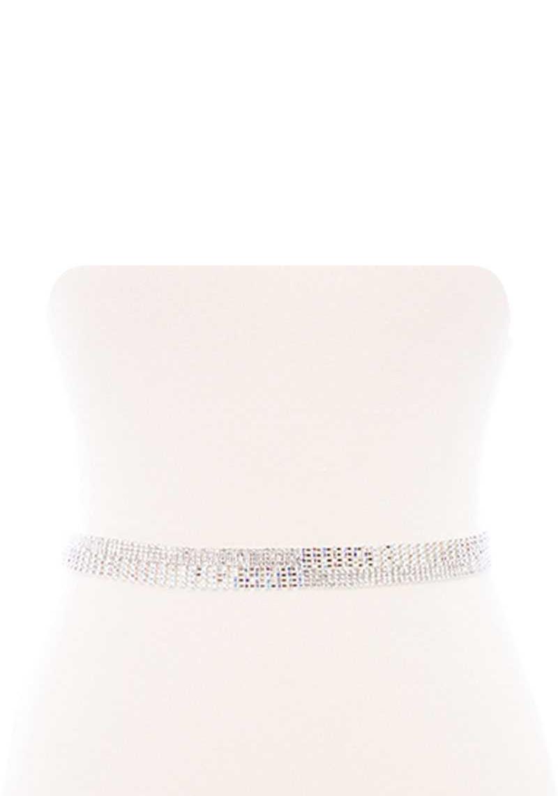 RHINESTONE ASYMMETRY BELT