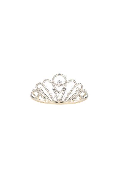 RHINESTONE CRYSTAL PATTERN DESIGN MINI TIARA