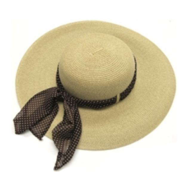 FASHION ANIMAL PRINT SILKY KNOT STRAW SUN HAT