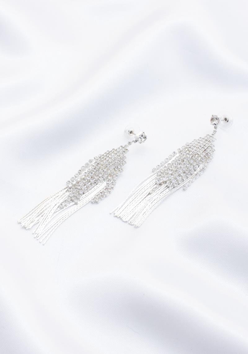RHINESTONE DANGLE EARRING
