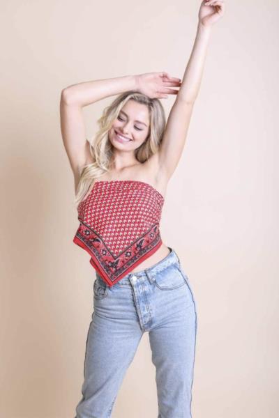 OVERSIZED LUXE COTTON BANDANA SCARF