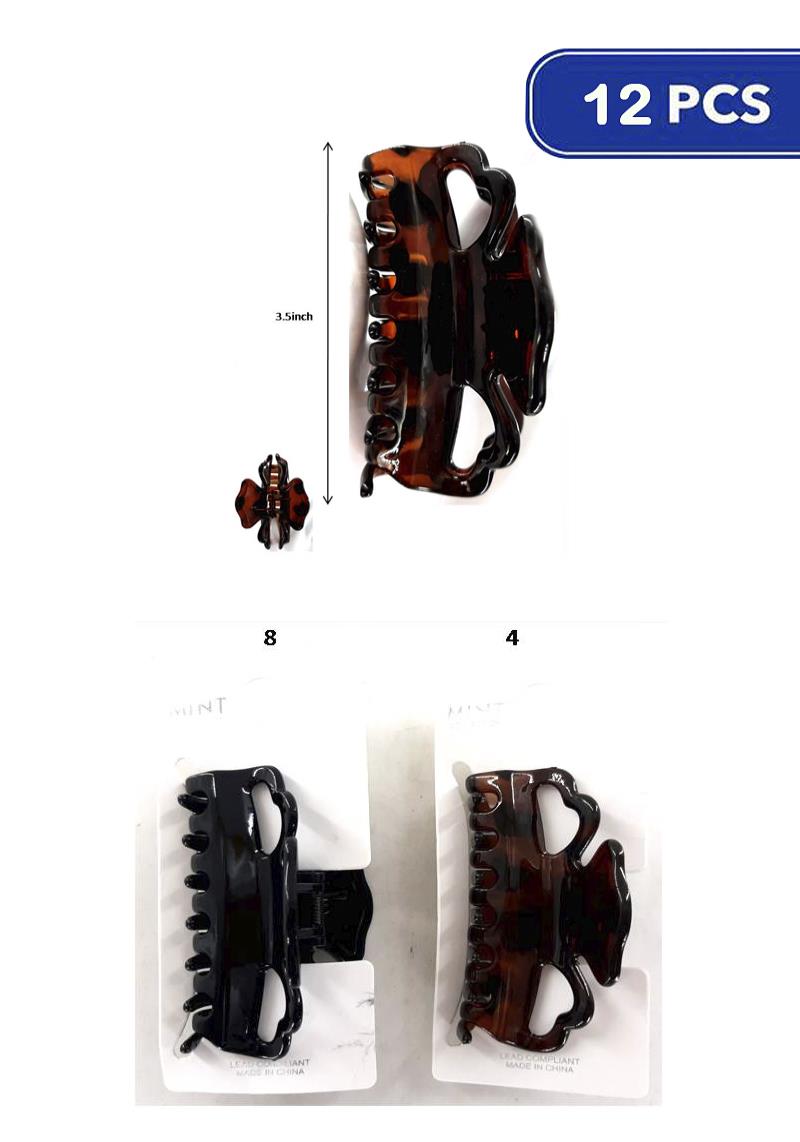 FASHION HAIR CLAW CLIP (12 UNITS)