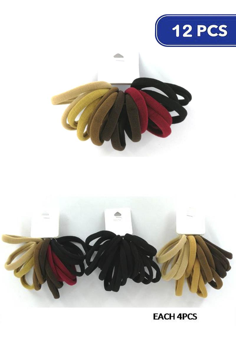FASHION HAIR TIE SET (12 UNITS)