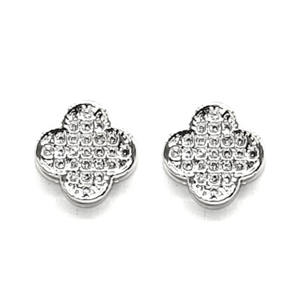 MOROCCAN SHAPE RHINESTONE STUD EARRING