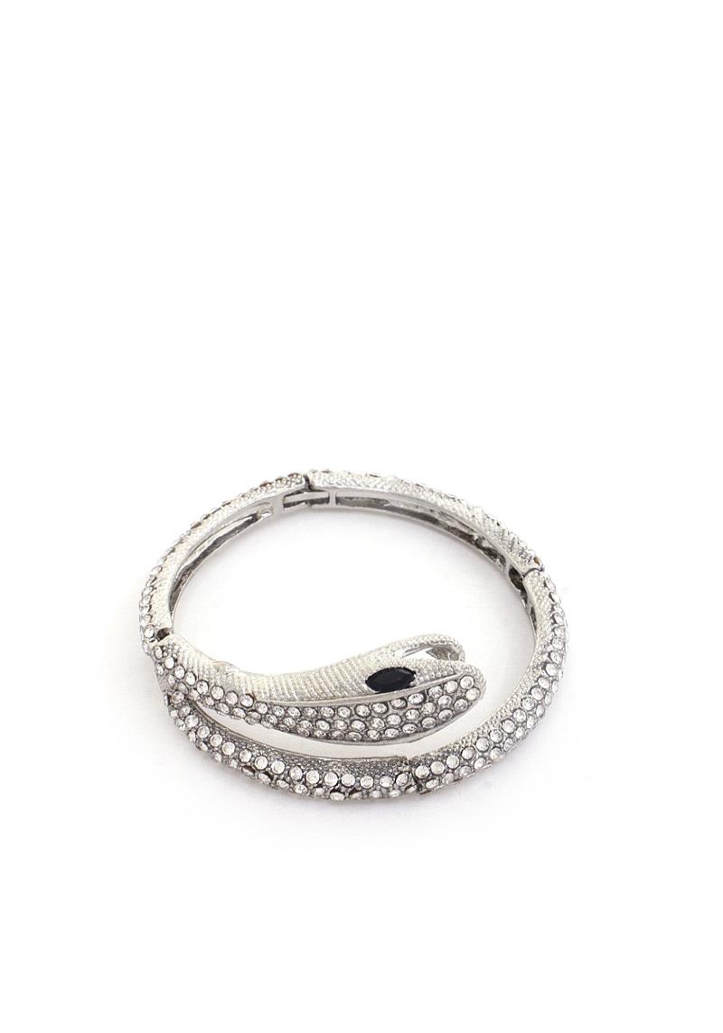 RHINESTONE SNAKE BRACELET