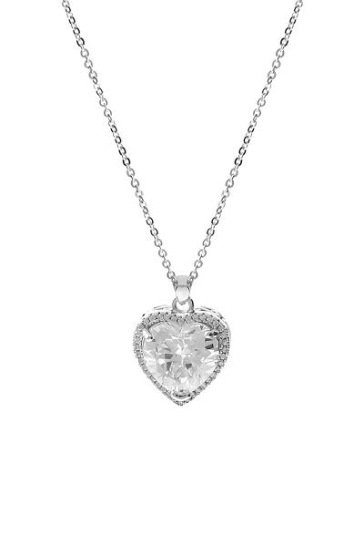 CRYSTAL HEART PENDANT NECKLACE