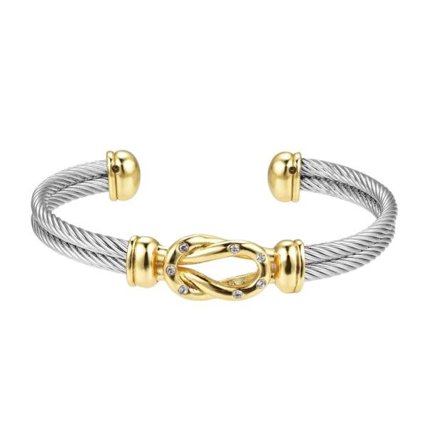 TWO TONE METAL BRACELET