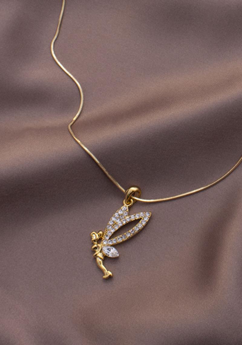 SODAJO FAIRY CHARM RHINESTONE NECKLACE