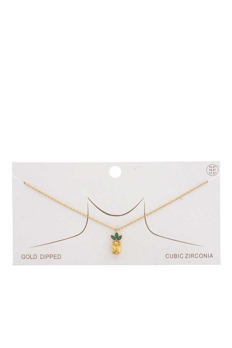 PINEAPPLE CHARM NECKLACE